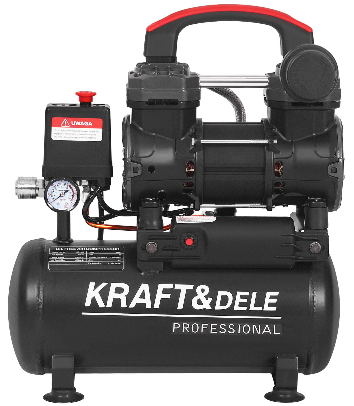 Õlivaba kompressor 9L 850W KD4080