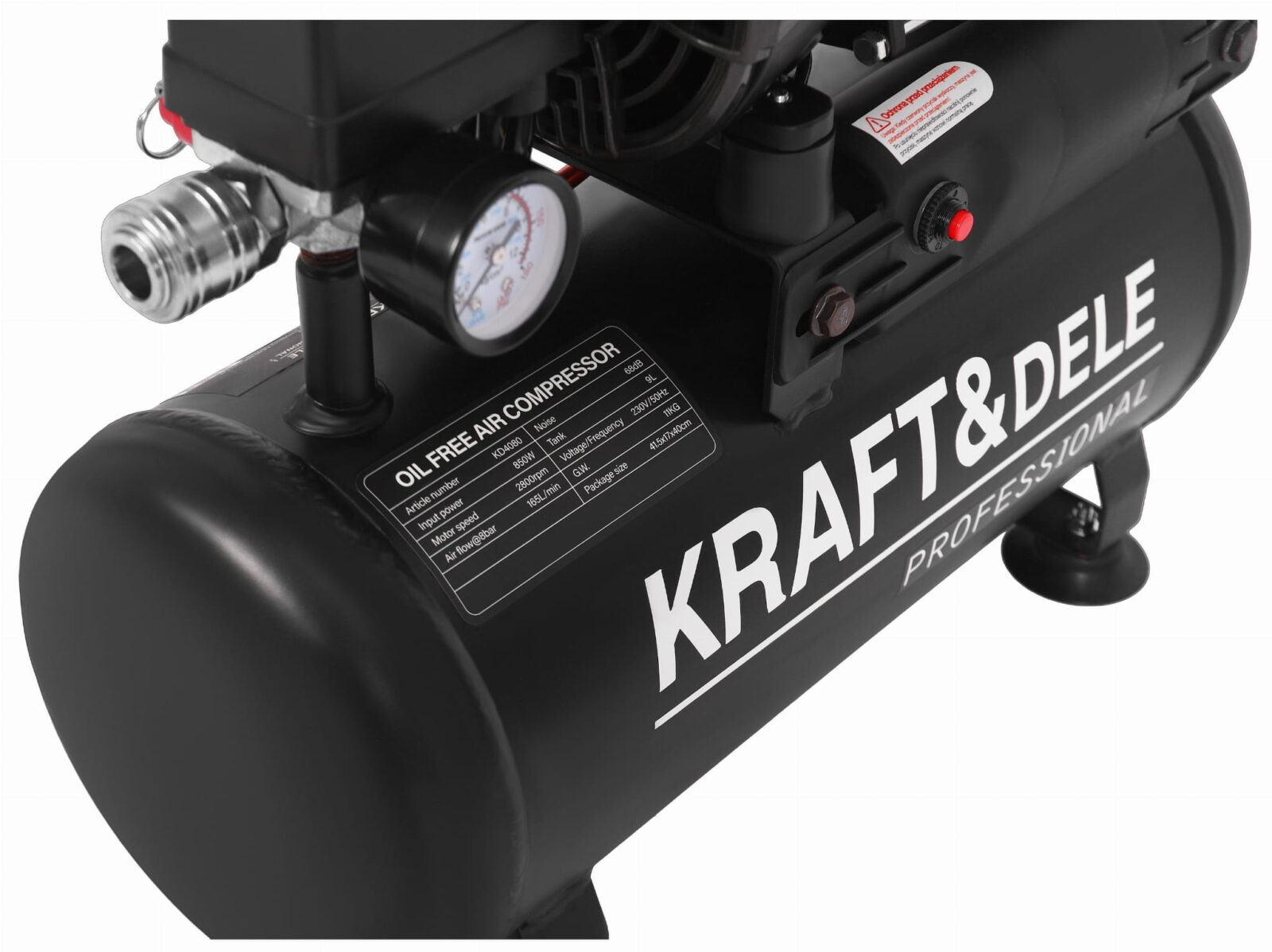 Õlivaba kompressor 9L 850W KD4080