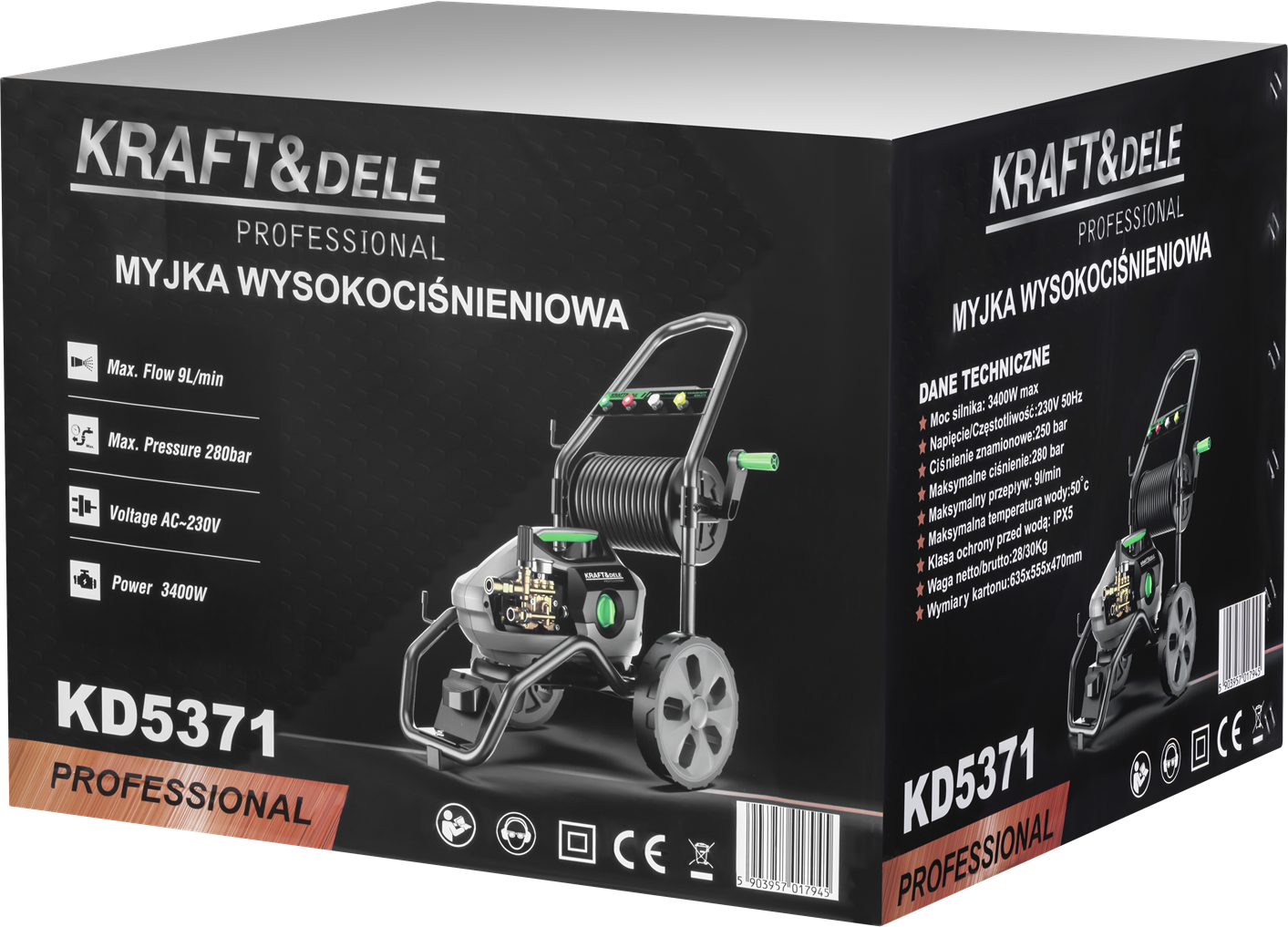 KÕRGSURVEPESUR 3400W 280BAR KD5371