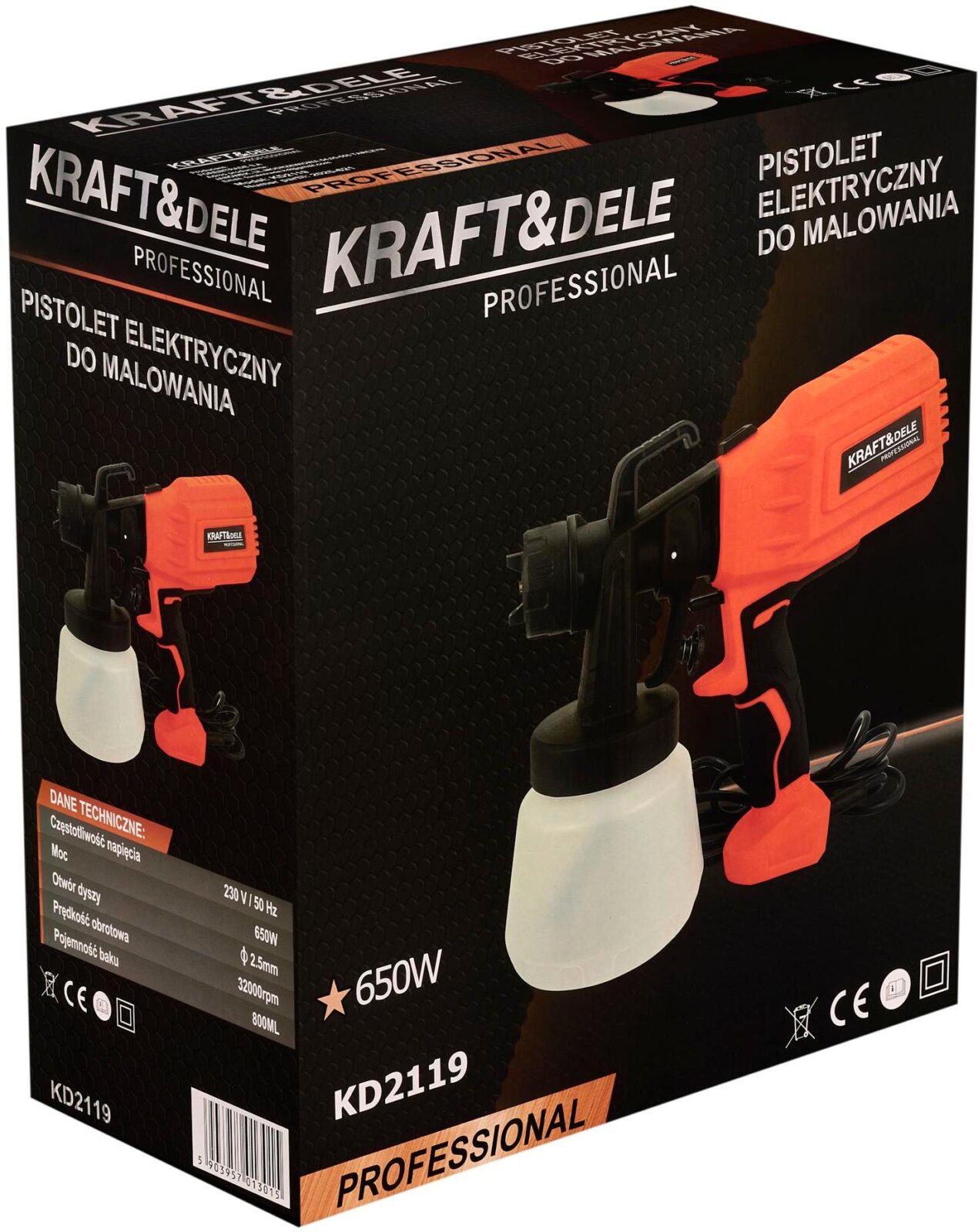 Värvipüstol 650W KD2119