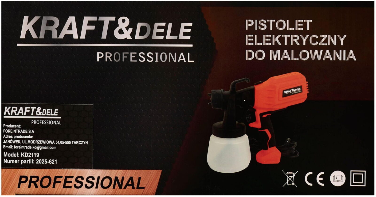 Värvipüstol 650W KD2119