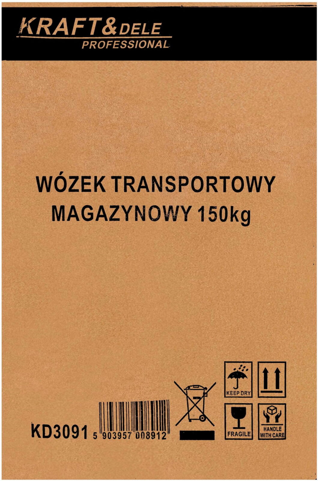 Platvormkäru ladu/transport 150kg KD3091
