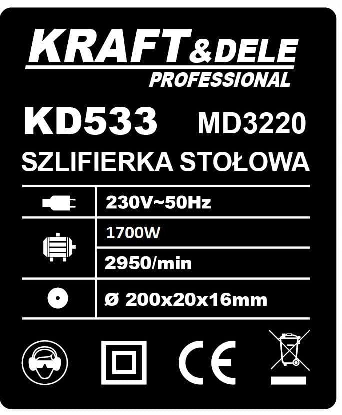 LAUAKÄI KETASLIHVIJA 200MM KD533