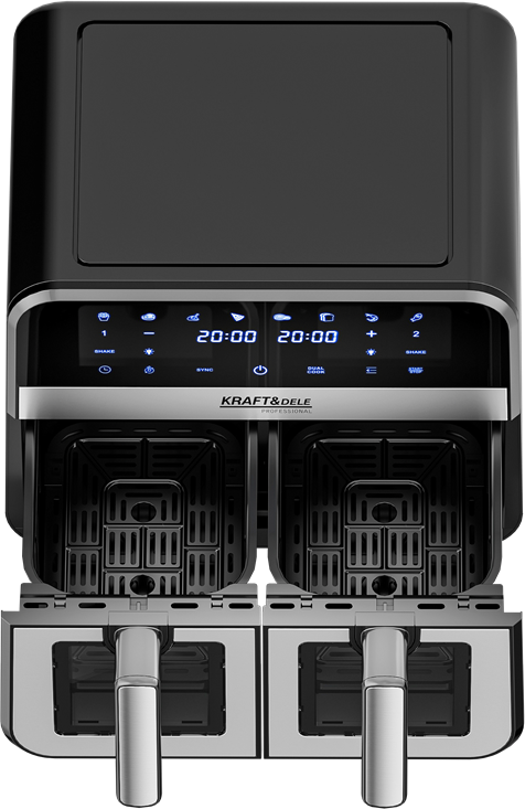 Rasvavaba fritteerimisseade 9L 2500W KAKS KAMBRIT 4,5L + LCD KD4179
