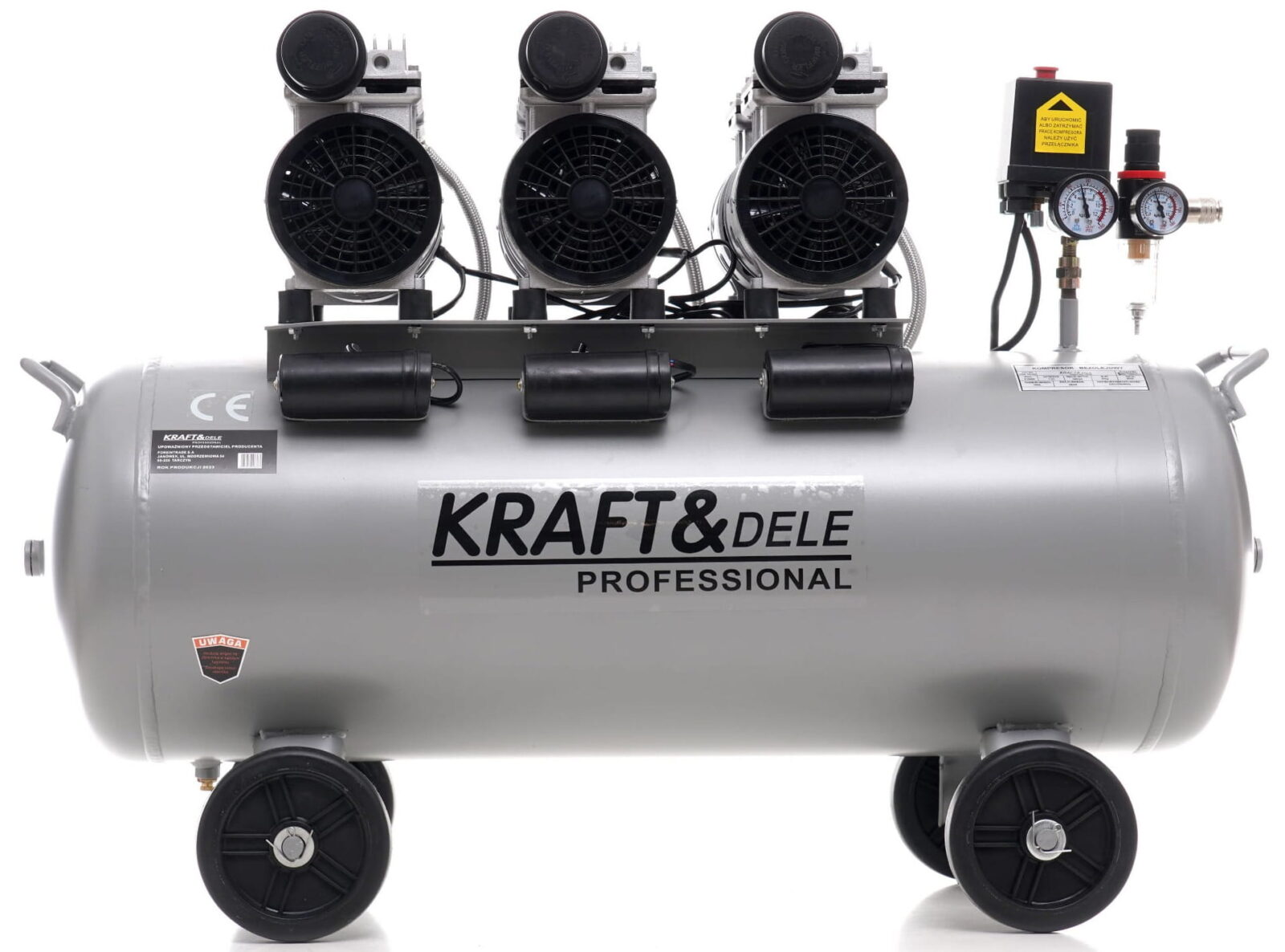Õlivaba kompressor 100L 3 x 1500W KD1397