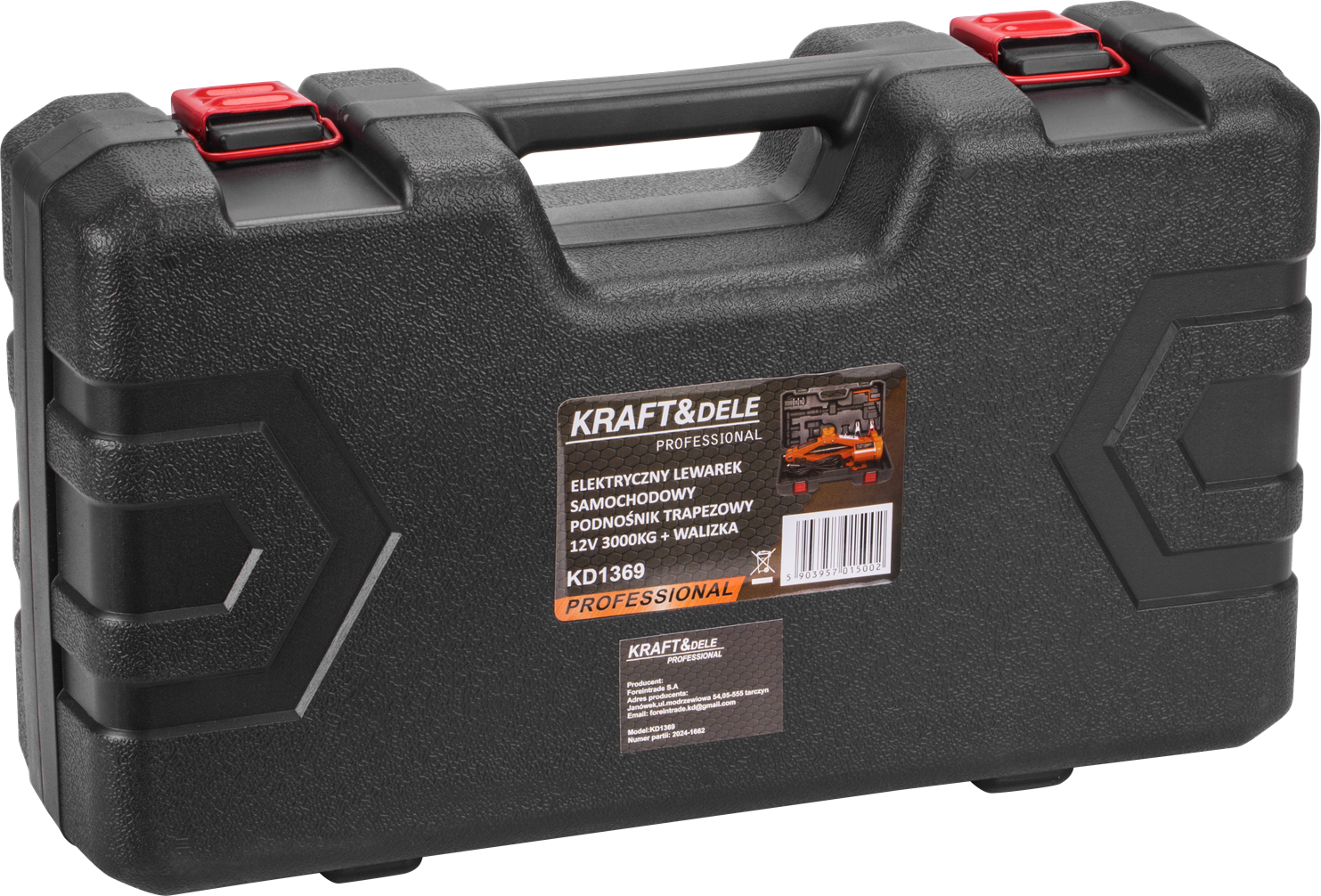Elektriline autotõstur 12V 3T kohvriga KD1369