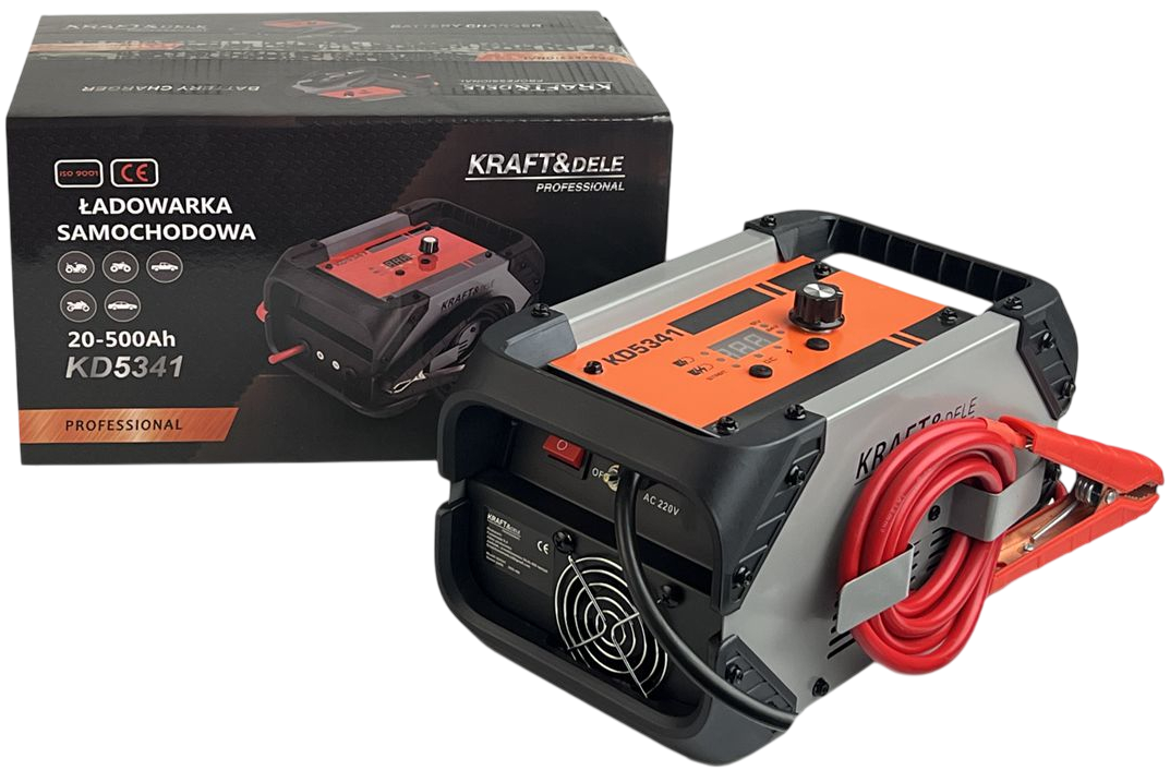 Akulaadija käivitusfunktsiooniga 20-500Ah 12/24V 60A KD5341