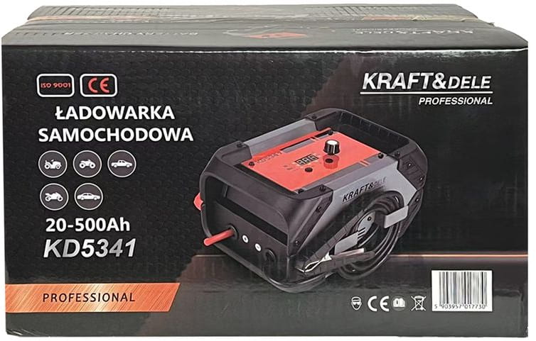 Akulaadija käivitusfunktsiooniga 20-500Ah 12/24V 60A KD5341