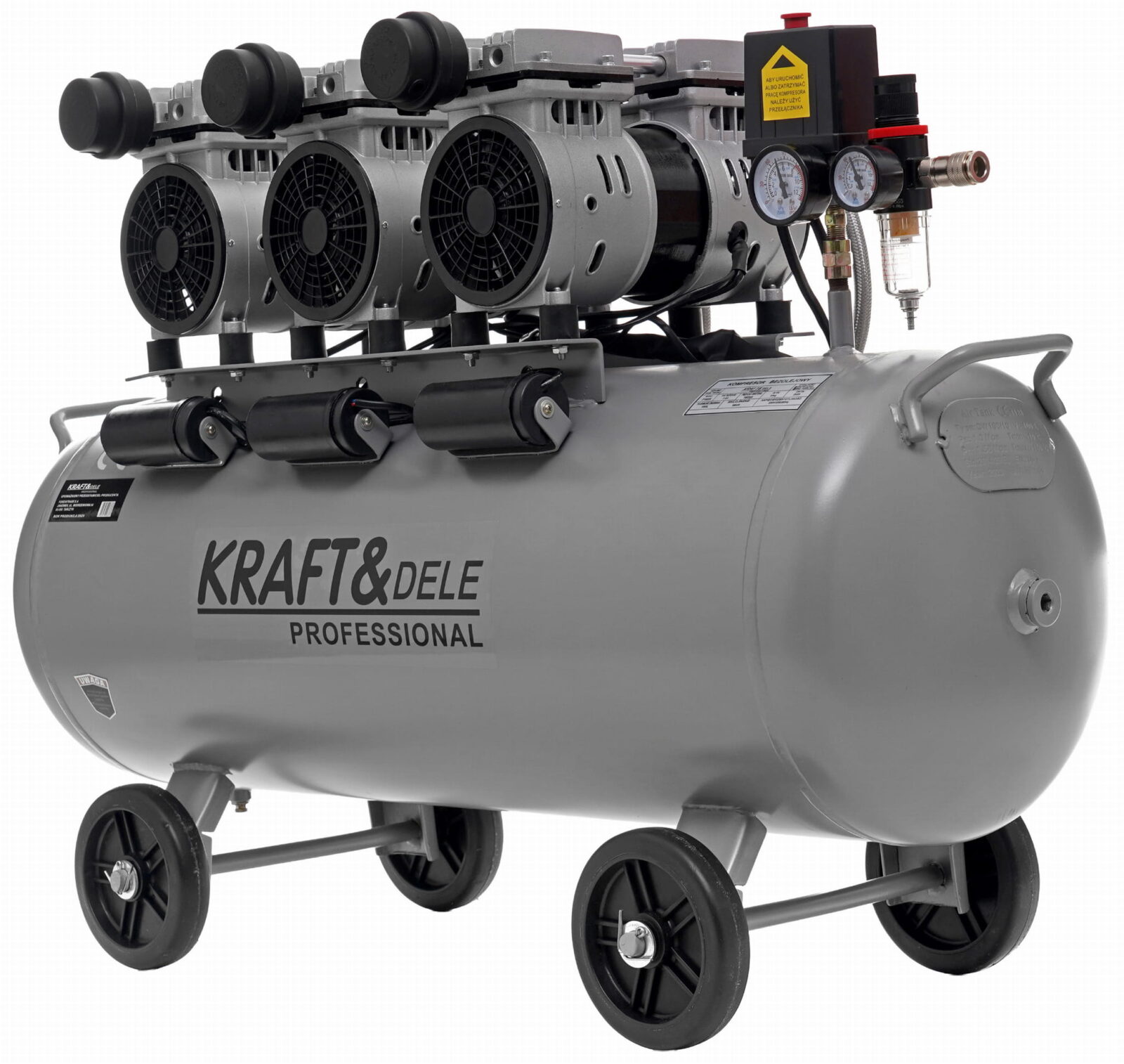 Õlivaba kompressor 100L 3 x 1500W KD1397