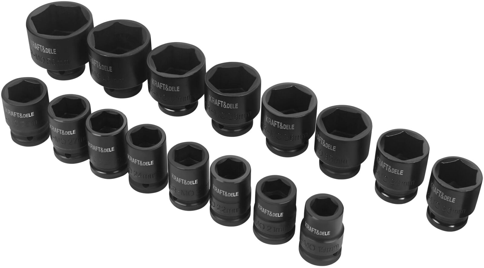 Gaisel + pikendused + löökpadrunid 3/4″ 21tk KD11868