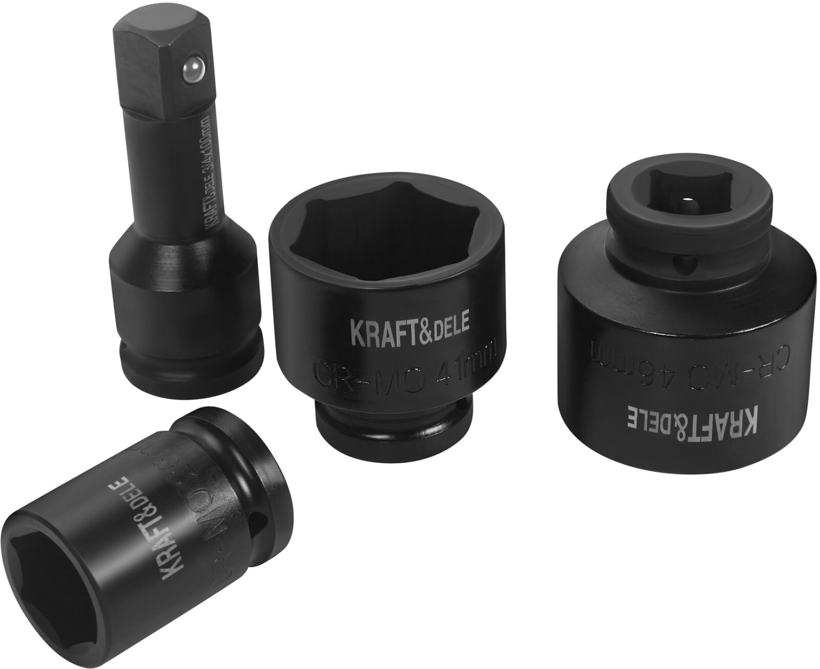 Gaisel + pikendused + löökpadrunid 3/4″ 21tk KD11868
