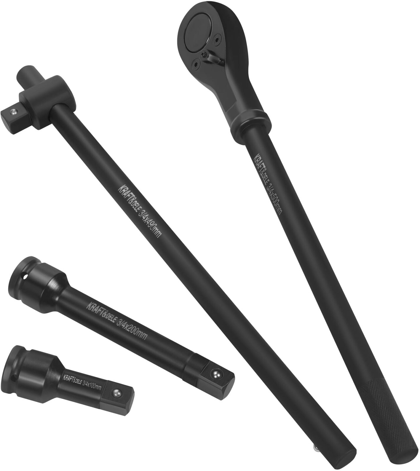 Gaisel + pikendused + löökpadrunid 3/4″ 21tk KD11868