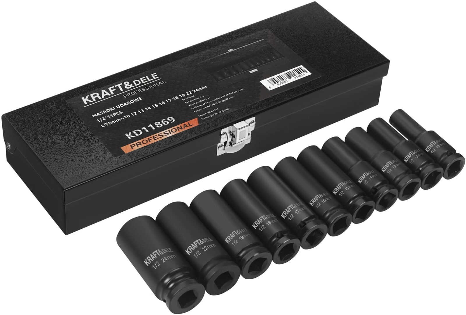 Löökpadrunid 1/2″ 11 tk KD11869