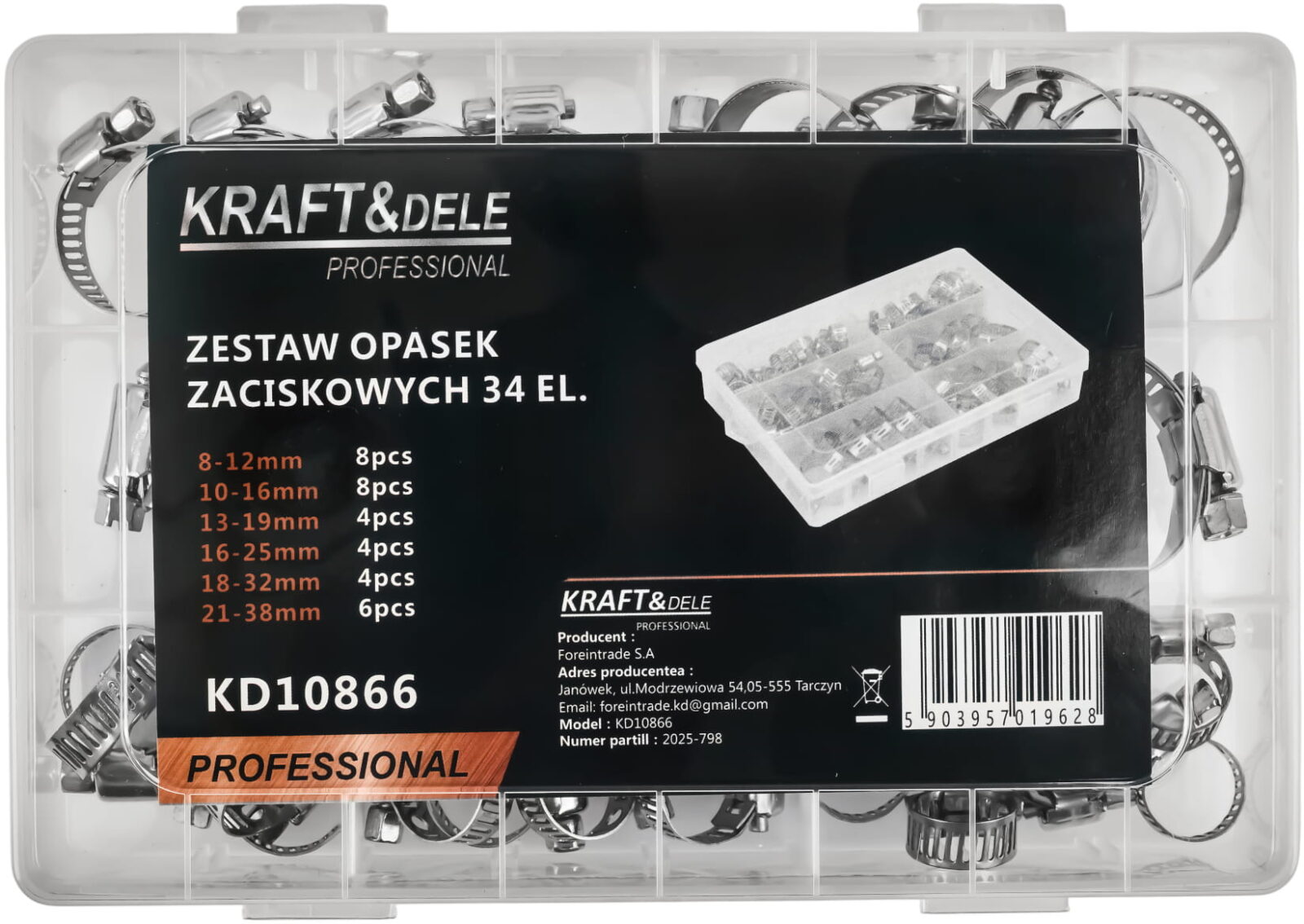 TIGUKLAMBRITE KOMPLEKT 34EL. KD10866