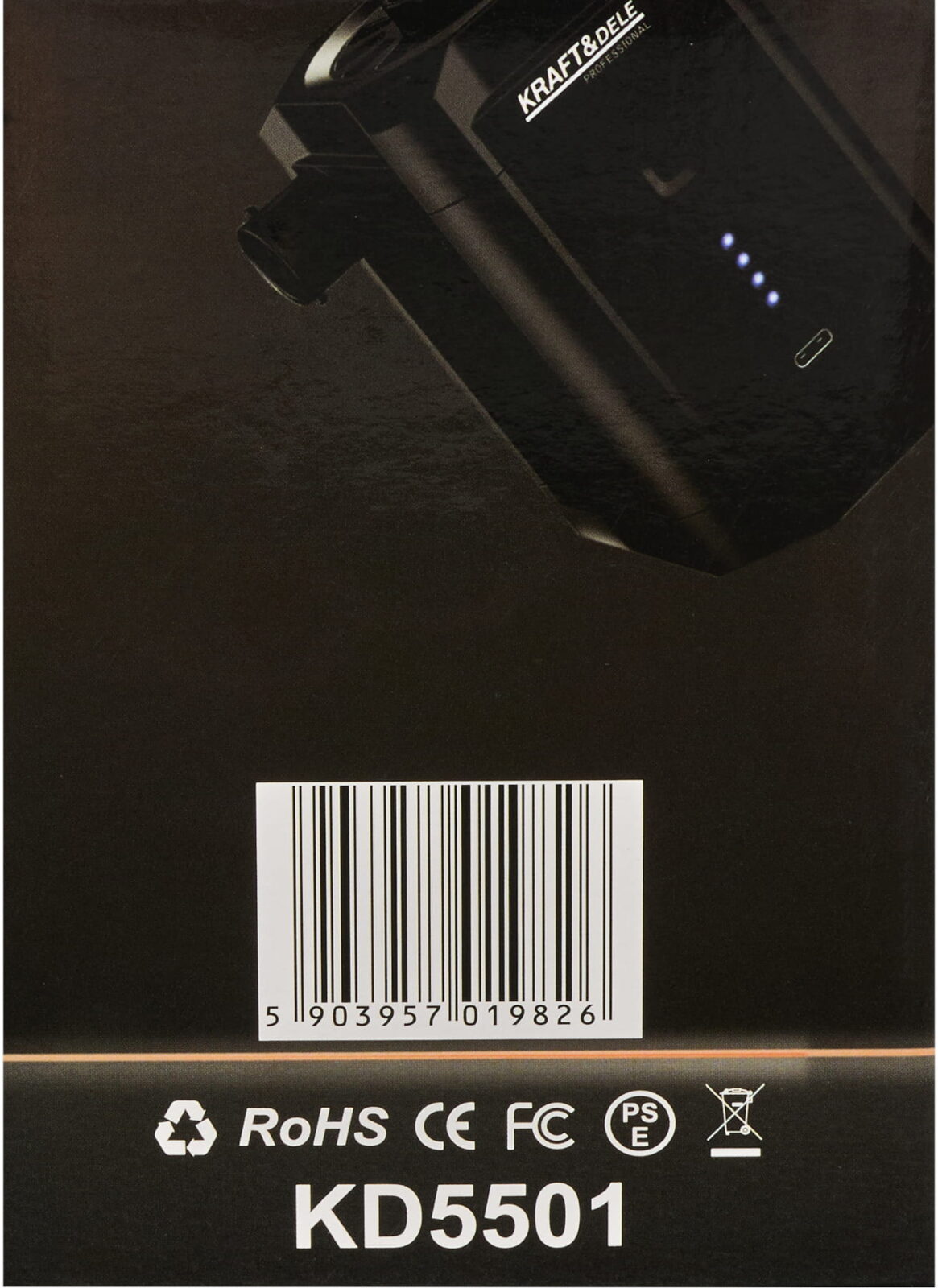 AKU PUMP USB-C 5500mAh + OTSIKUD KD5501