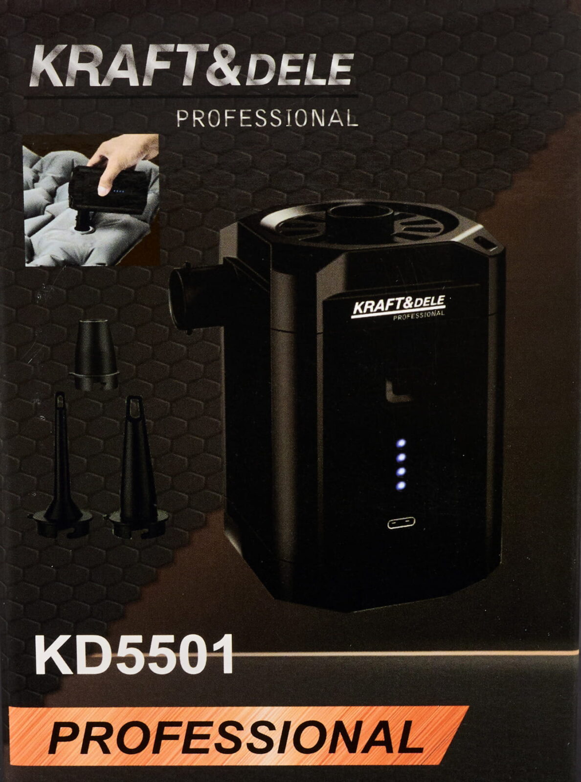 AKU PUMP USB-C 5500mAh + OTSIKUD KD5501