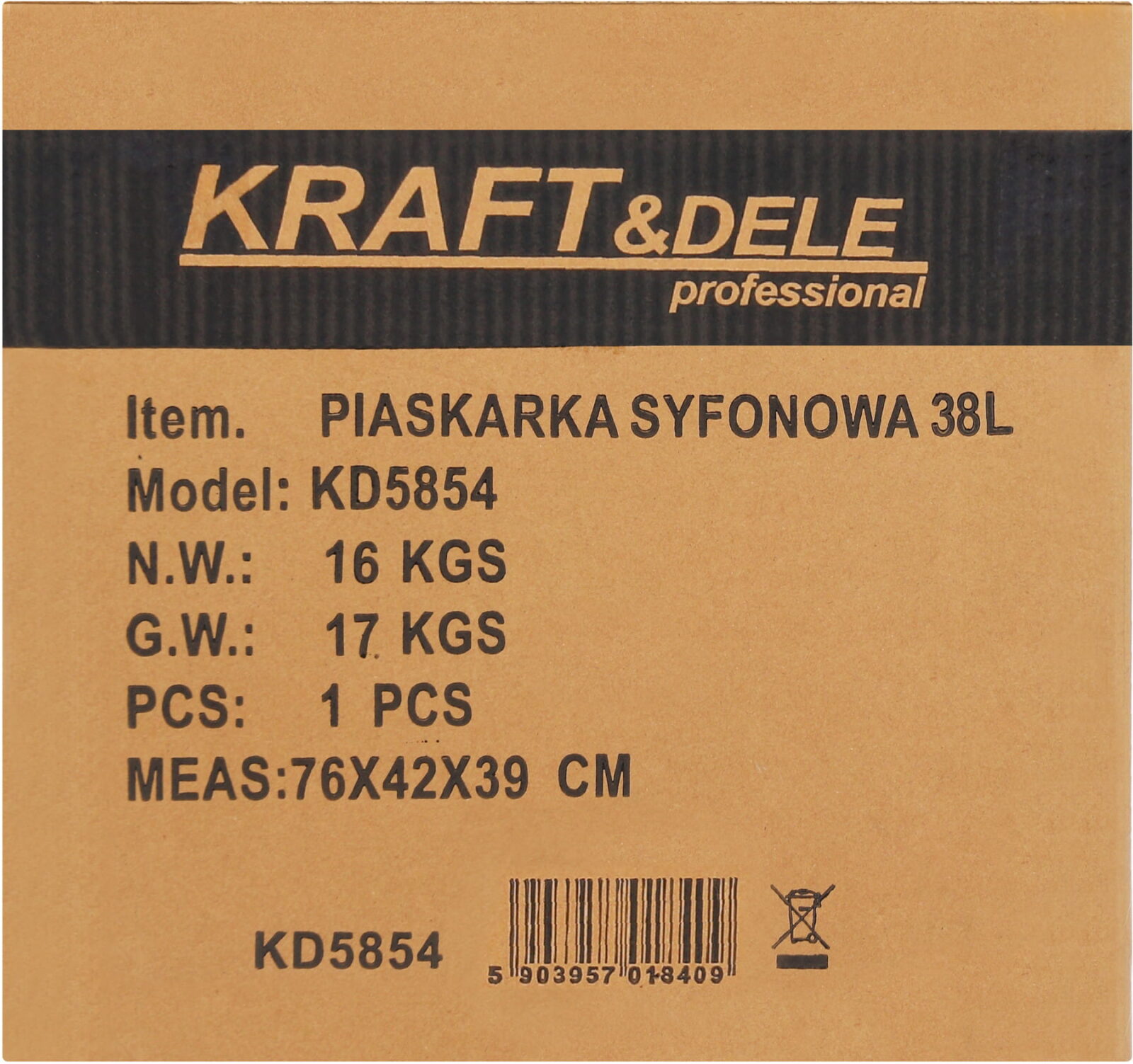 Sifoonnõelapuhur 38L + tarvikud KD5854