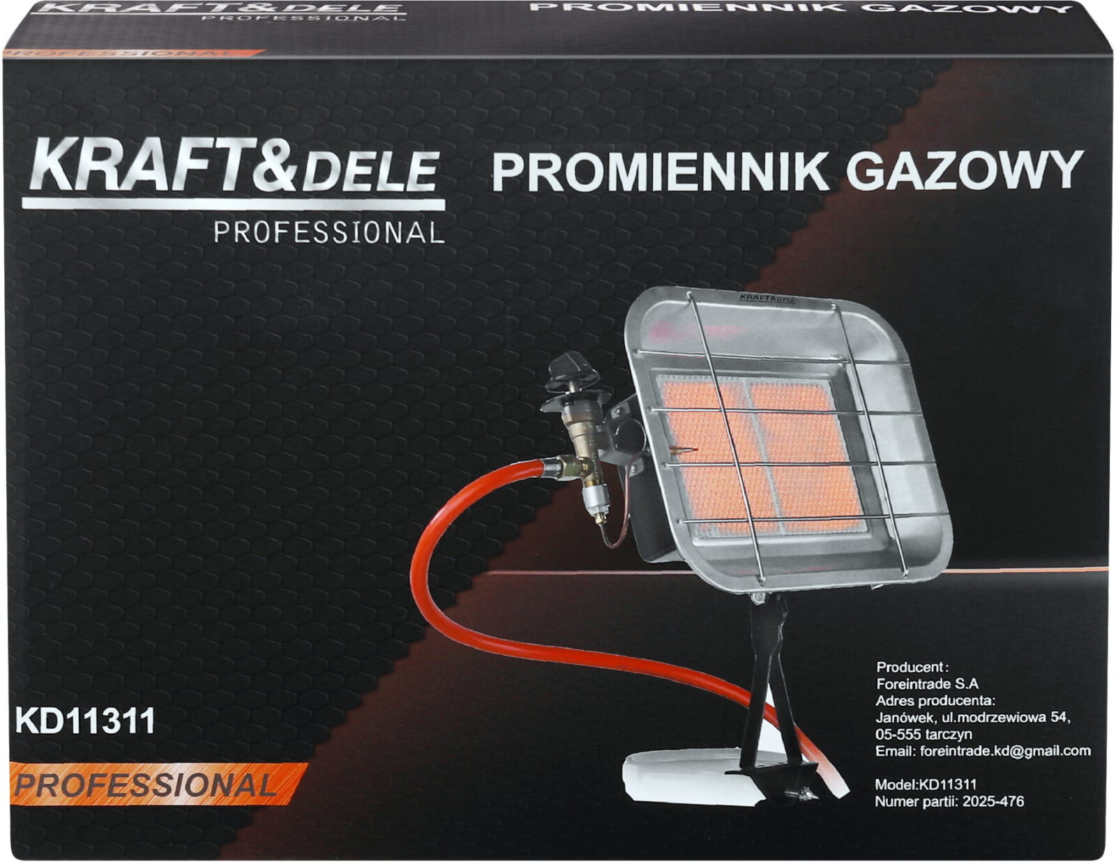 Gaaskiirgusküte 4,5kW KD11311