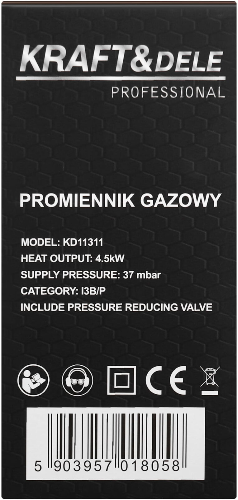 Gaaskiirgusküte 4,5kW KD11311