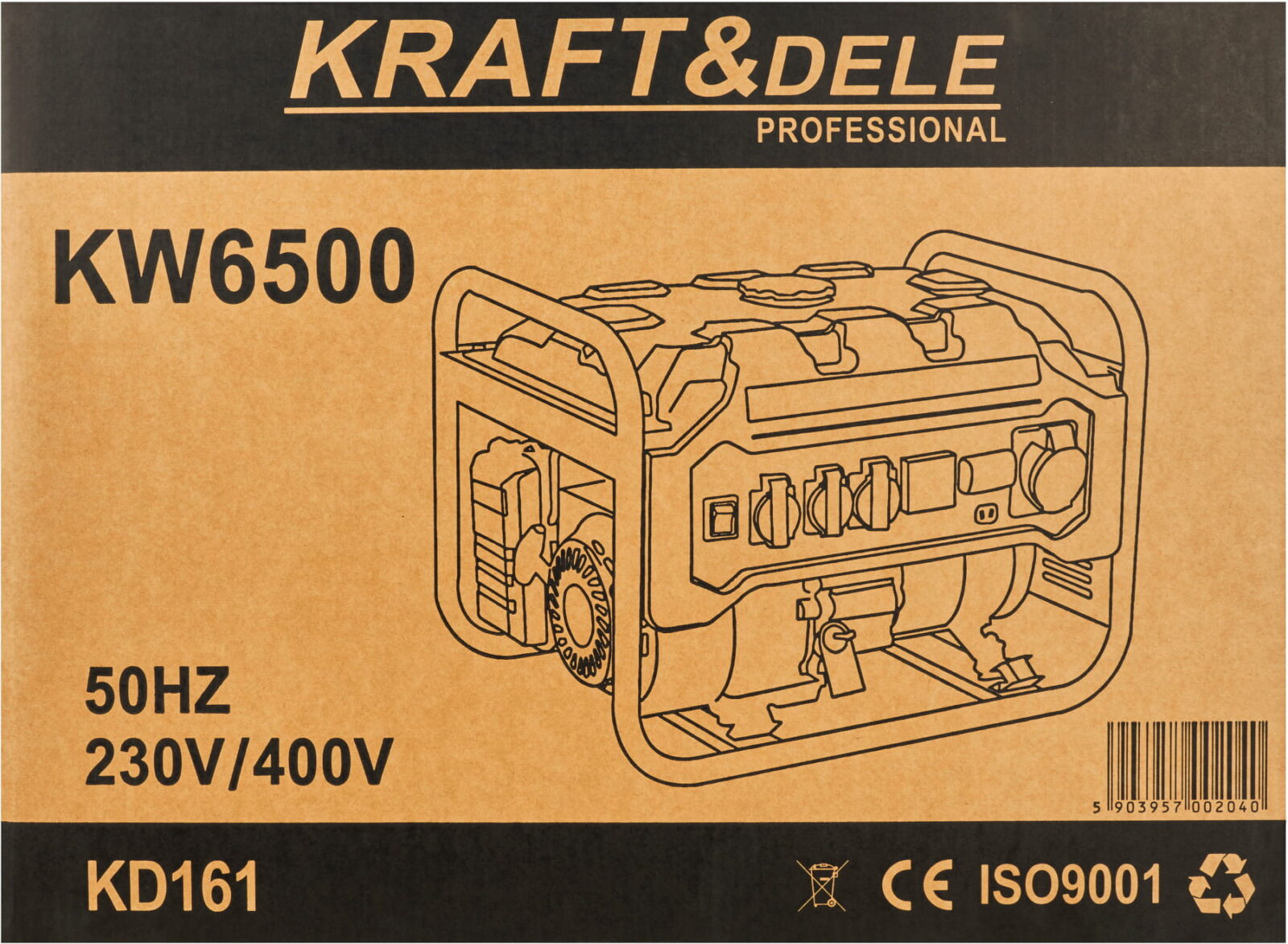 Generaator 3500W 12-380V KD161