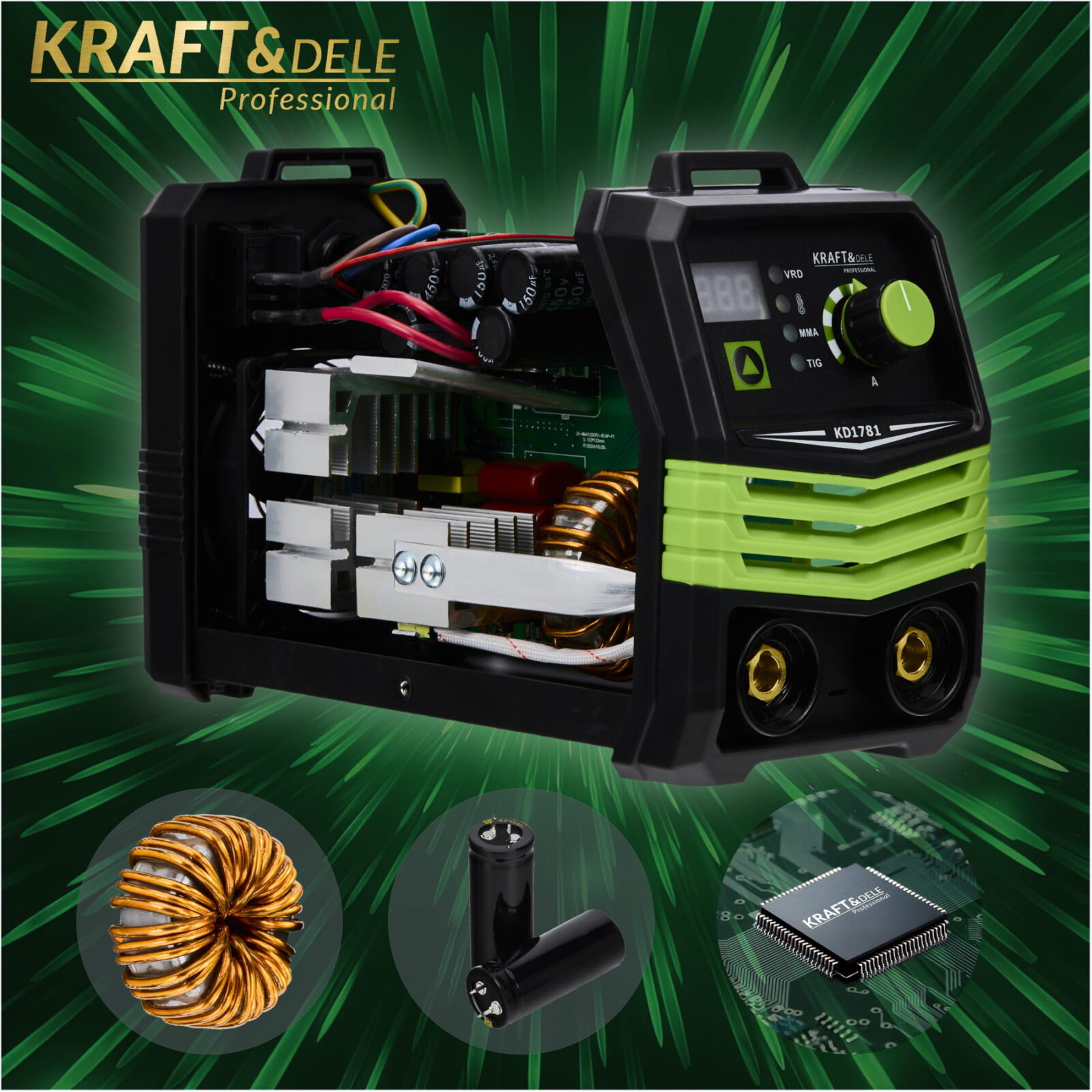 Invertorkeevitusaparaat 330A MMA TIG LIFT VRD KD1781