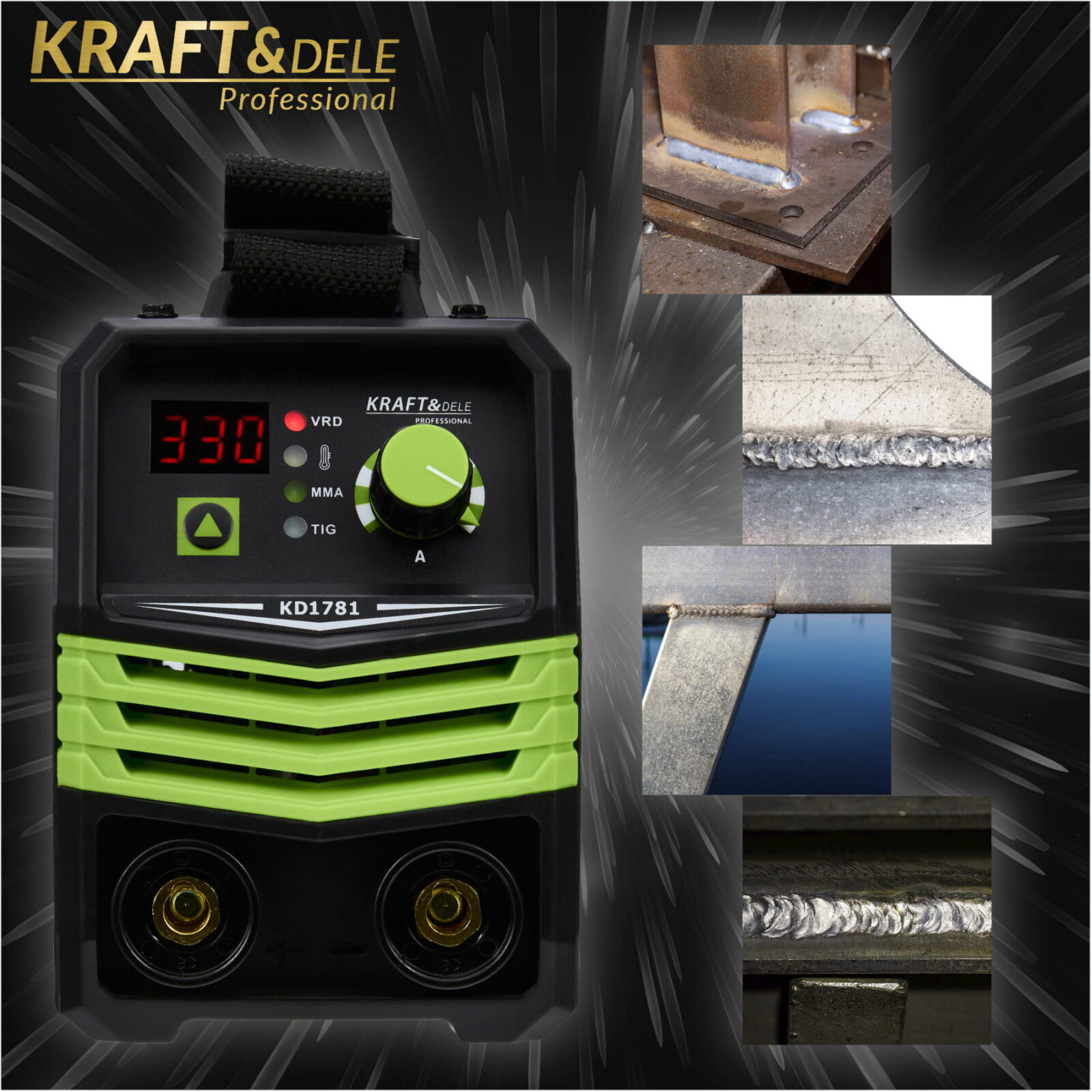 Invertorkeevitusaparaat 330A MMA TIG LIFT VRD KD1781