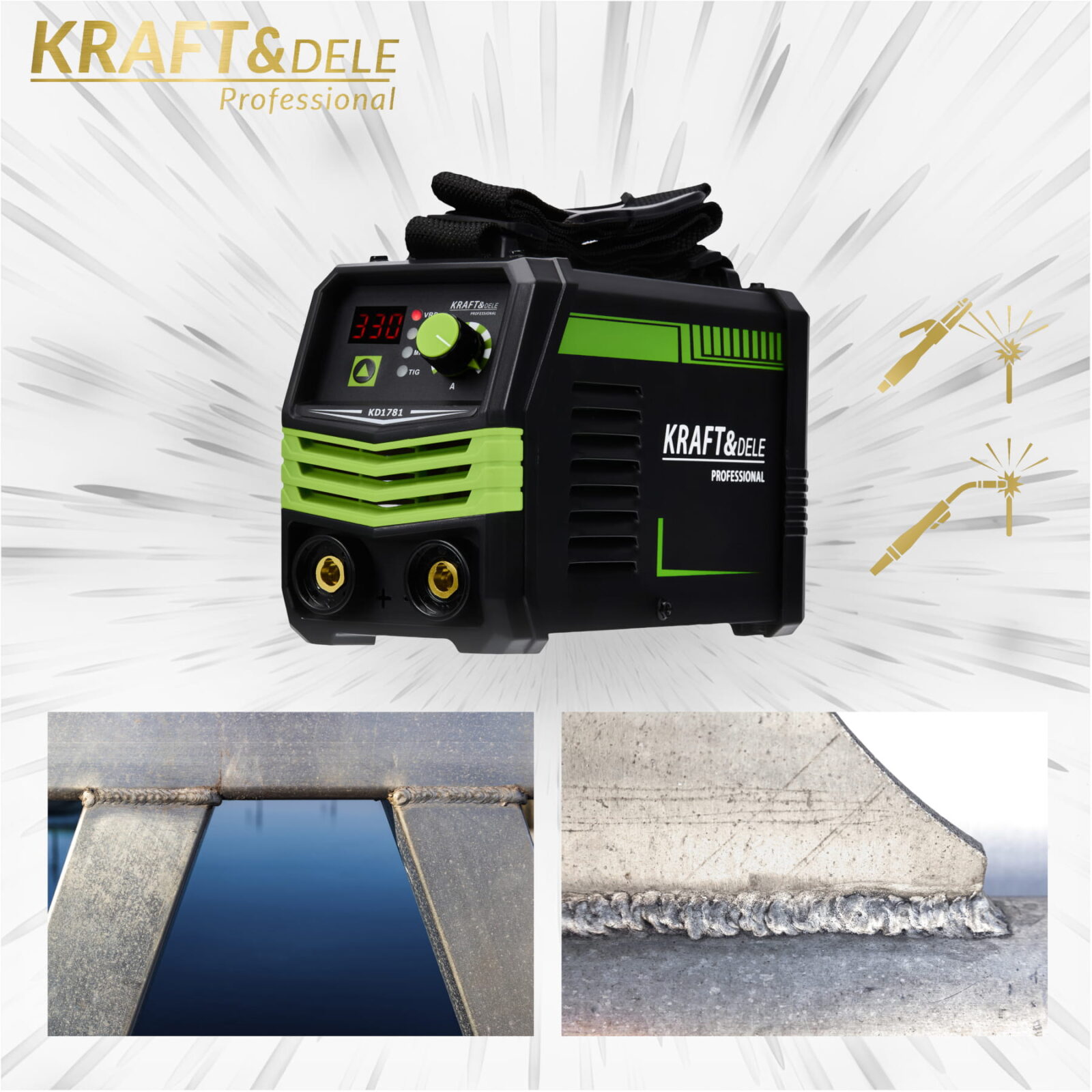 Invertorkeevitusaparaat 330A MMA TIG LIFT VRD KD1781