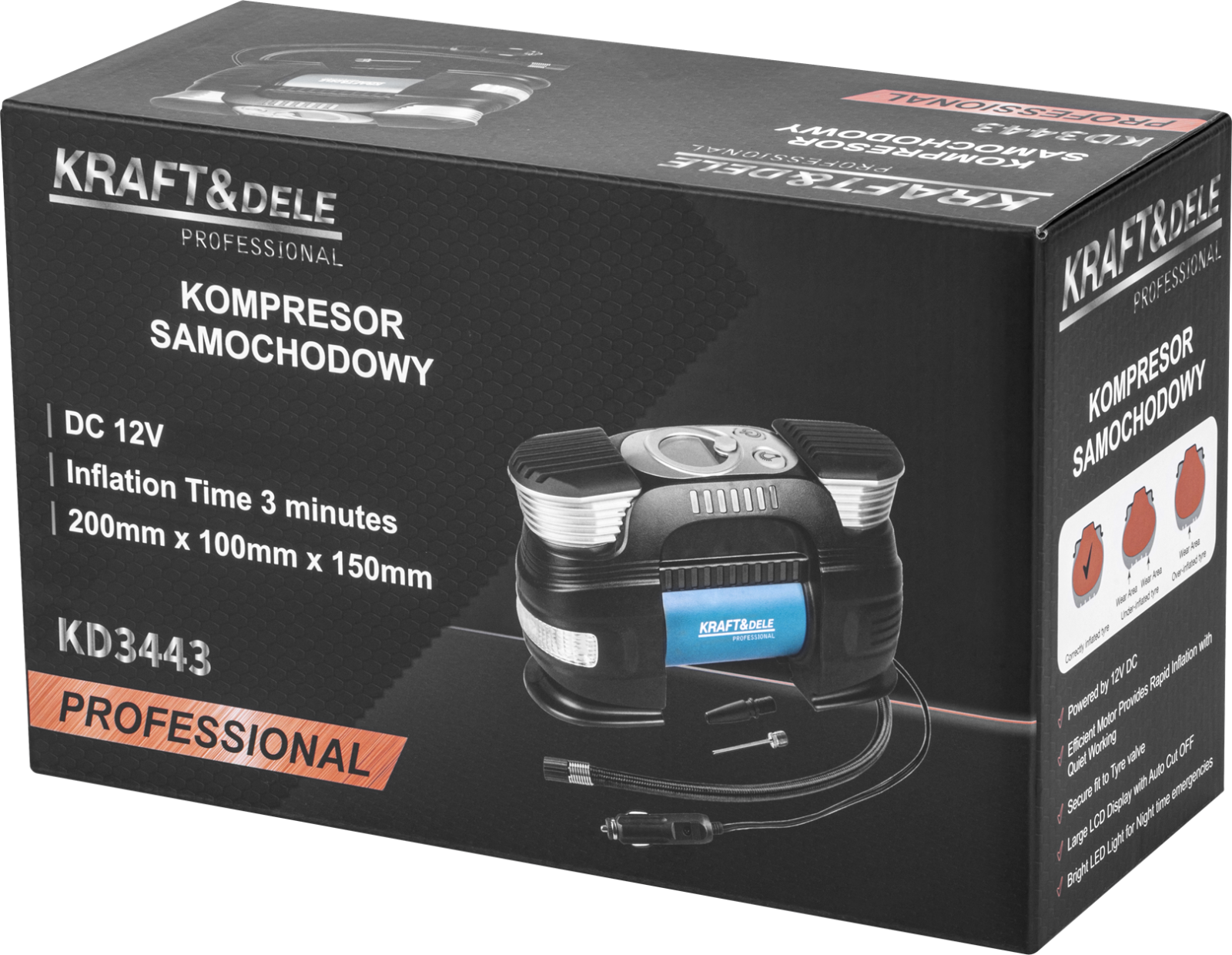 AUTOMAATKOMPRESSOR 7BAR 250W KD3443
