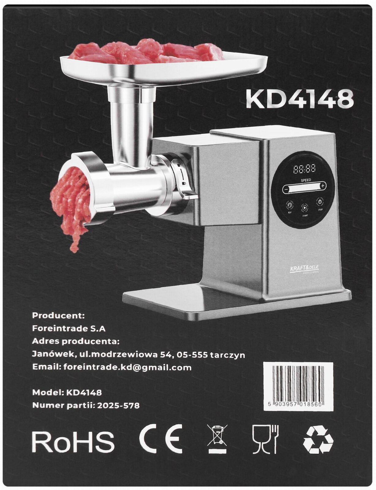 Lihaveski 4kg/min 2500W KD4148