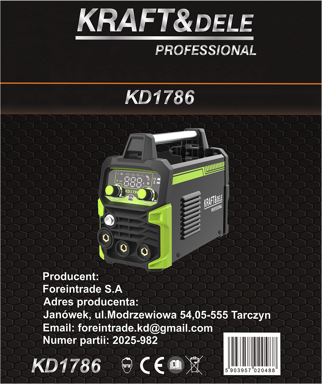 INVERTER KEEVITUSAPARAAT MIG / MMA / TIG LIFT 200A KD1786