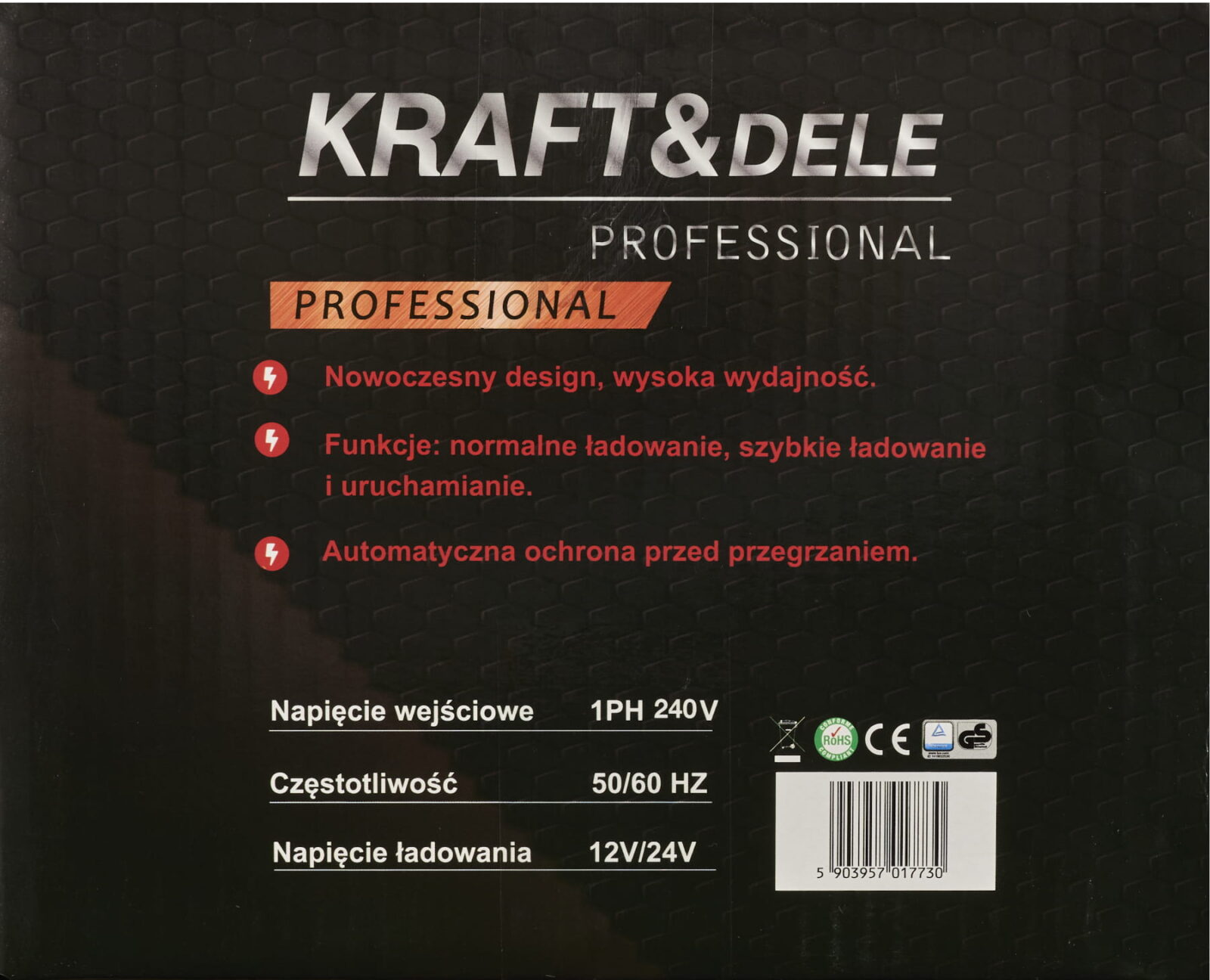 Akulaadija käivitusfunktsiooniga 20-500Ah 12/24V 60A KD5341