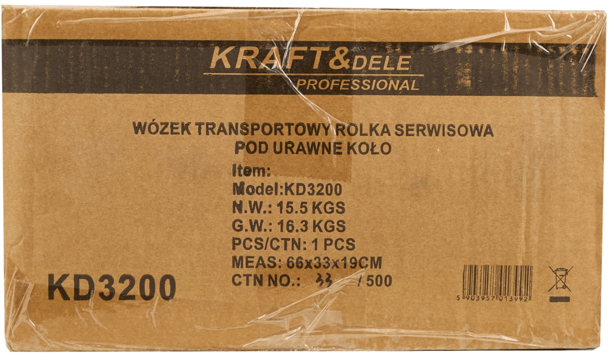 Transpordikäru rull vigastatud ratta alla 1200 kg KD3200