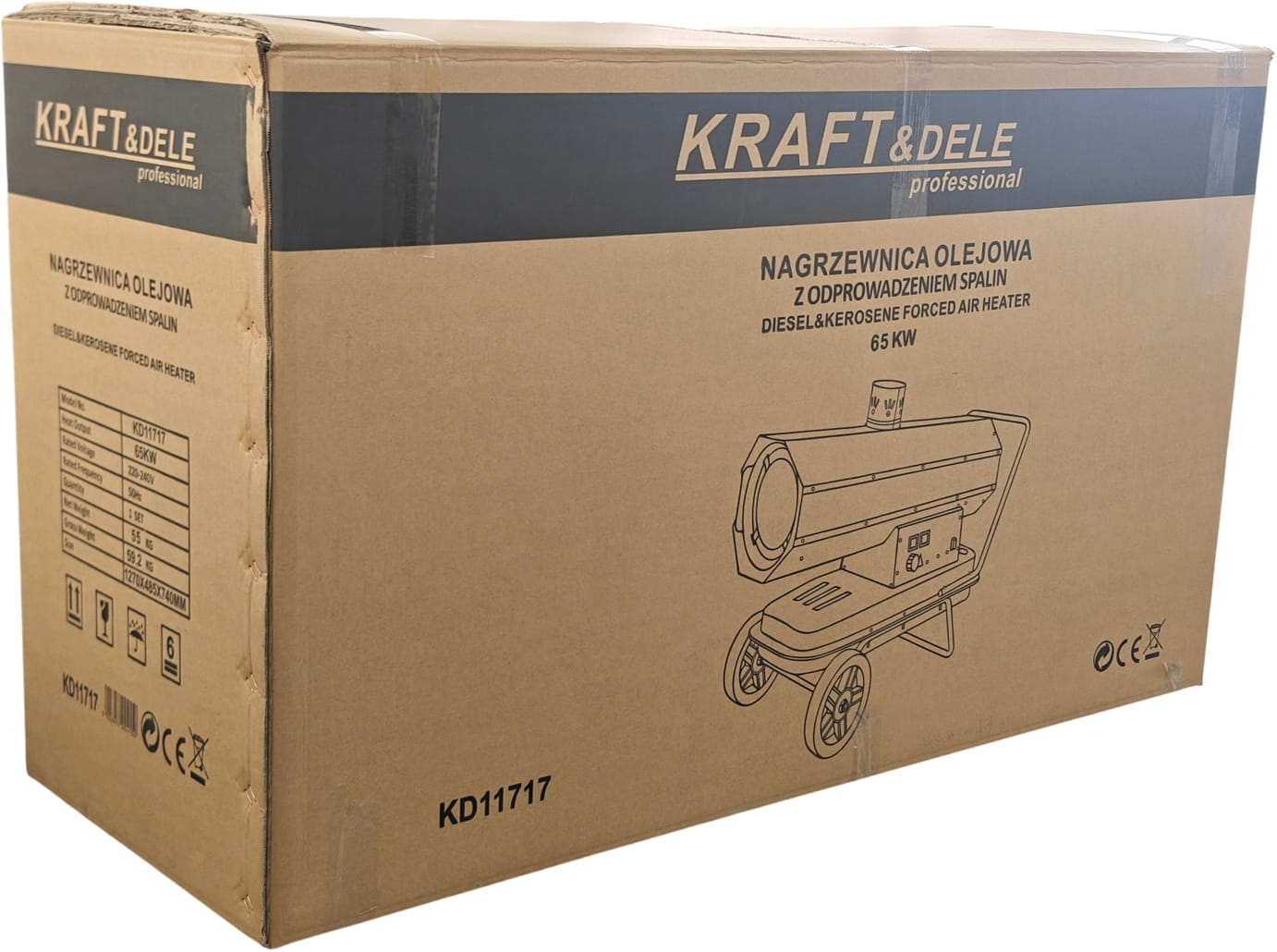Diiselkütteseade + termostaat 65kW KD11717