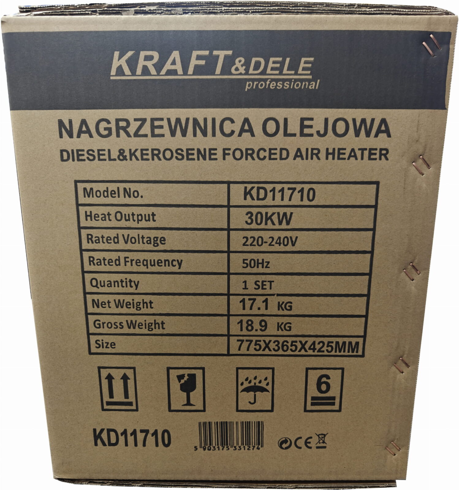 Diiselkütteseade 30kW termostaat KD11710