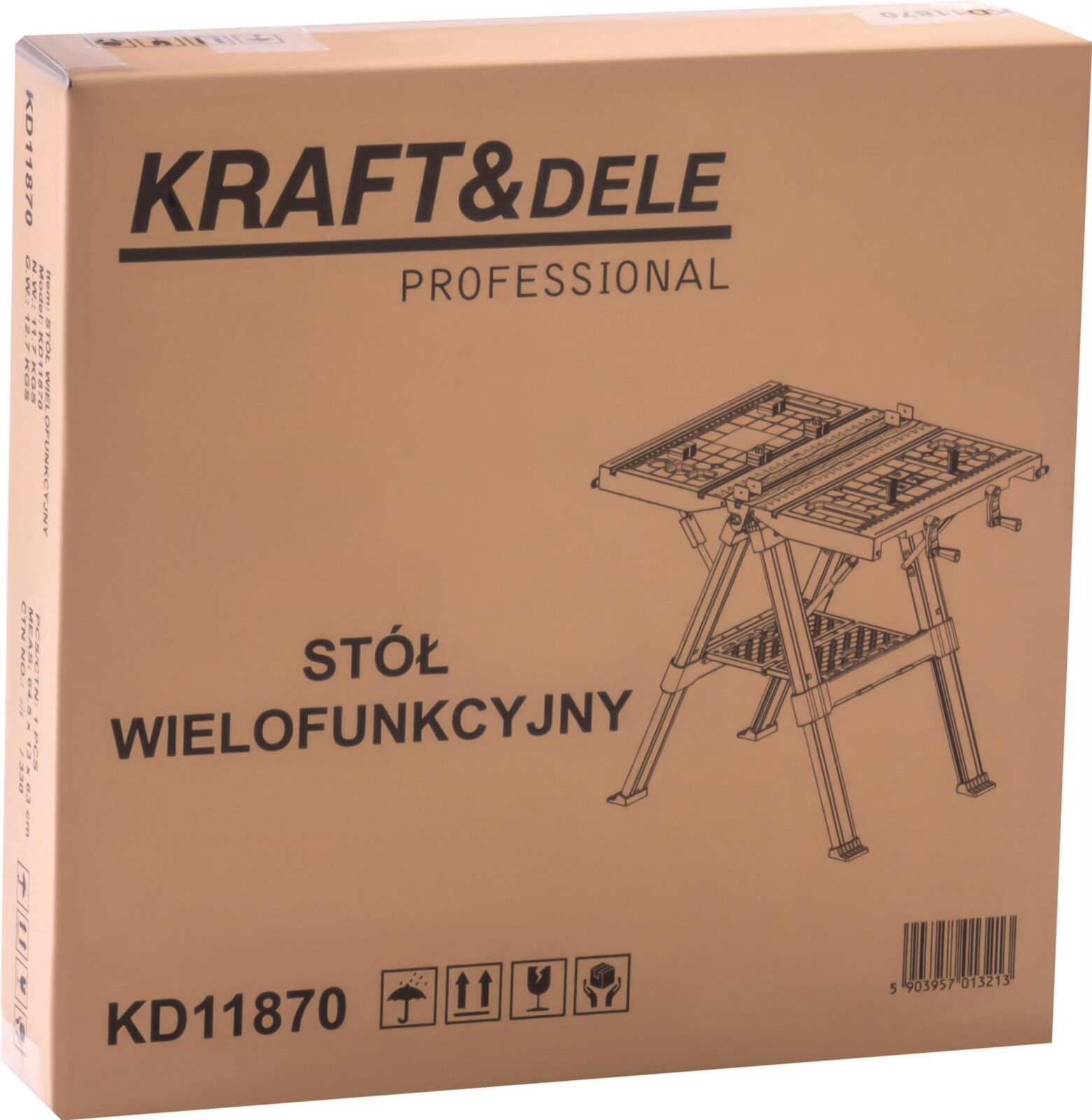 Mitmeotstarbeline klamber-töölaud 84x81x63CM KD11870
