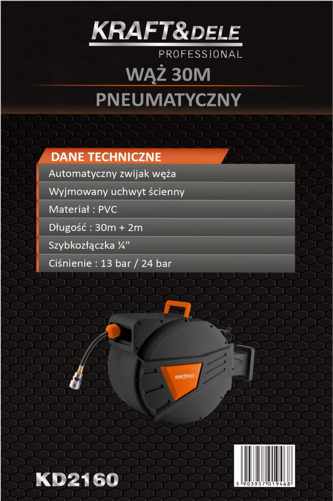 KERIDES PNEUMOVOOLIK 30m+2m 1/4″ KD2160