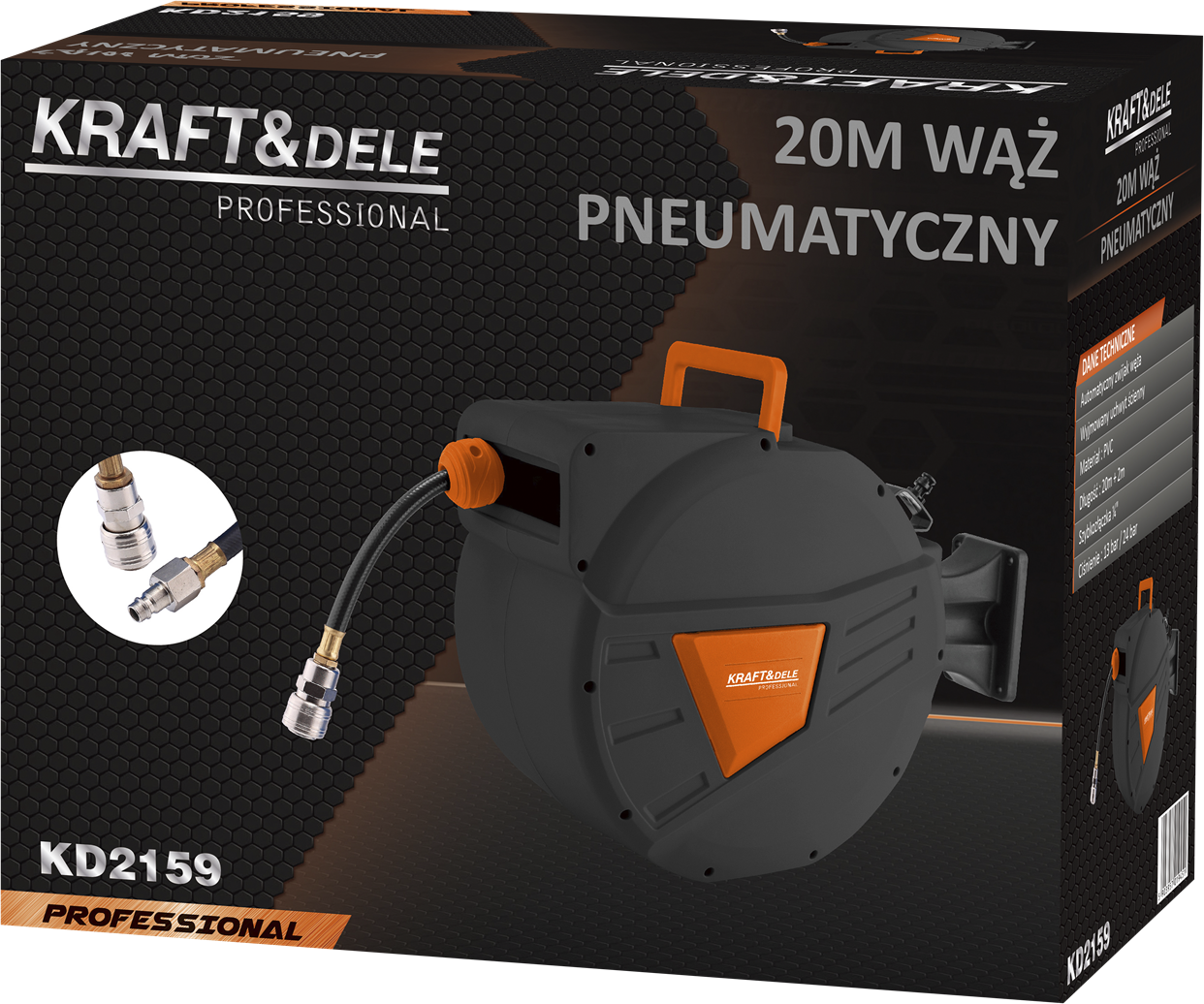KERIDES PNEUMOVOOLIK 20m+2m 1/4″ KD2159