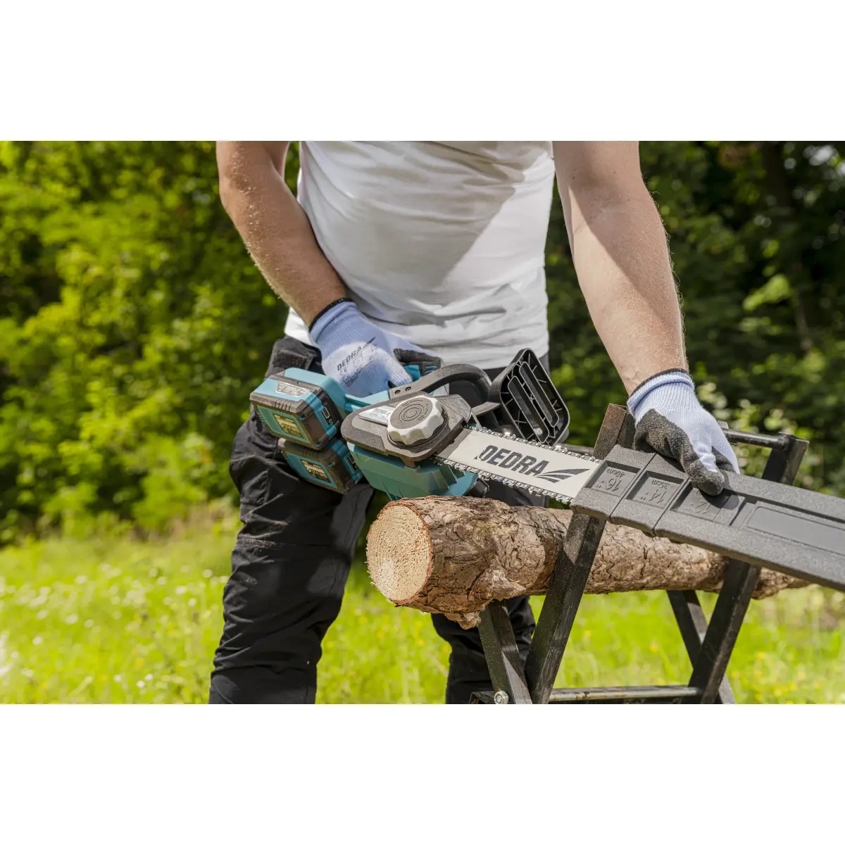 Akutoitel 2x18V kettsaag 16″