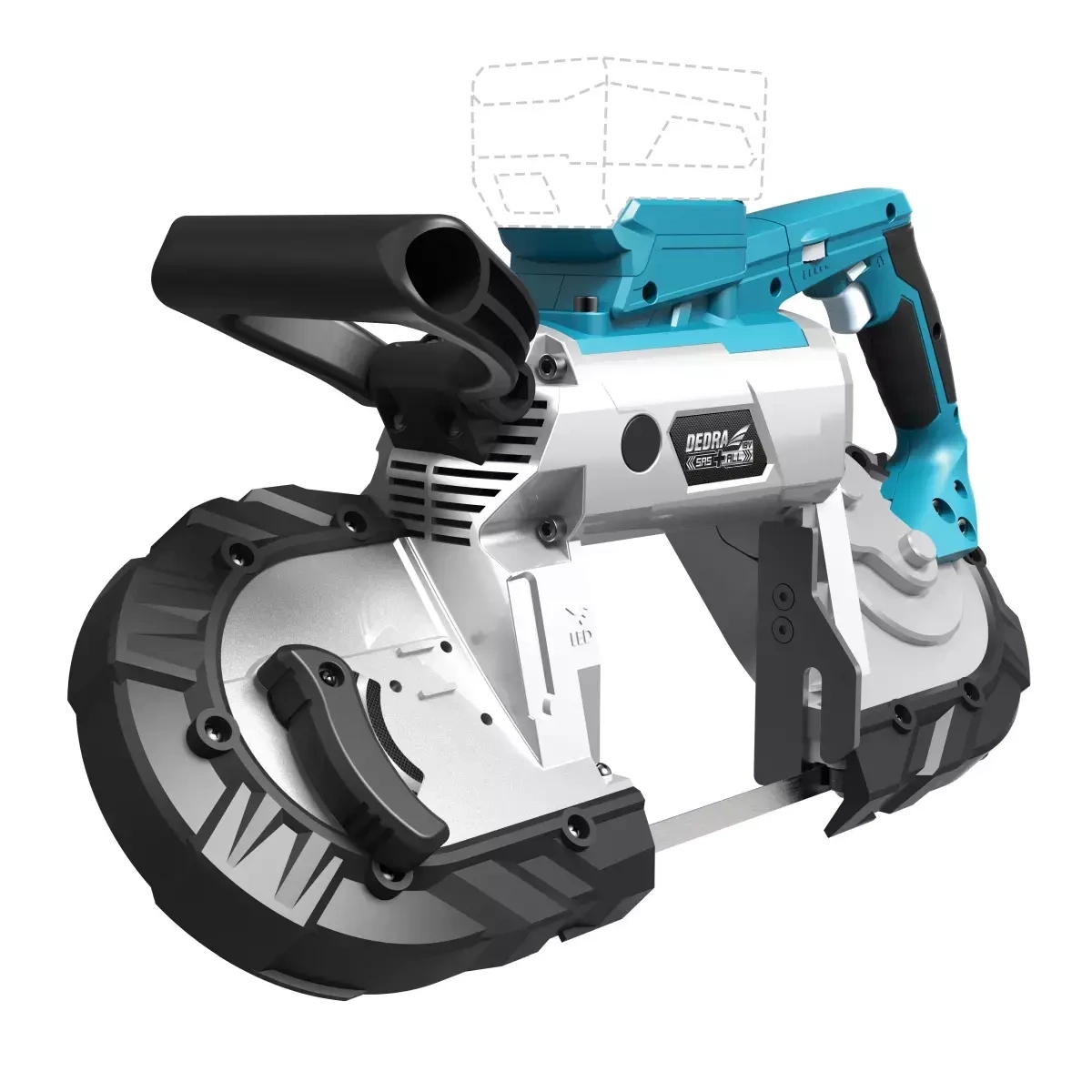 Akutoitel metalliloikur 127mm 18V