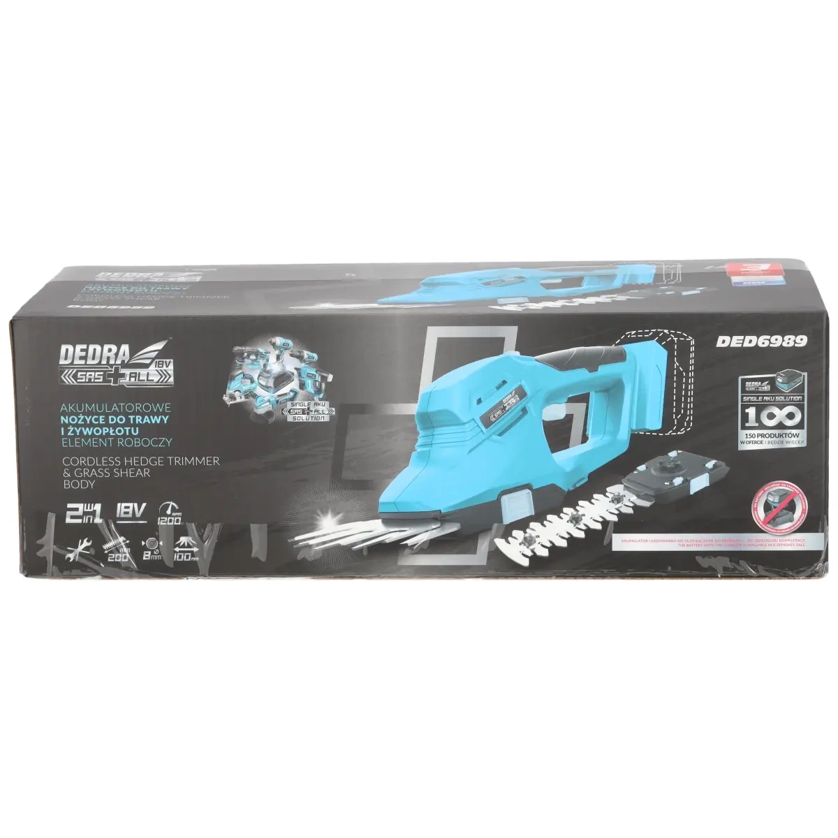 Muru/hekikäärid akutoitel SAS+ALL 18V
