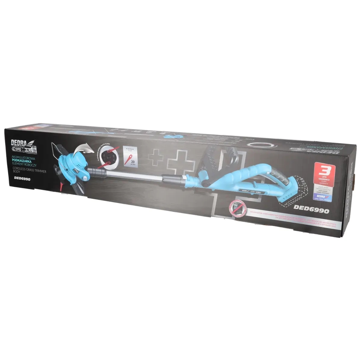Murutrimmer 18V plastikust teradega