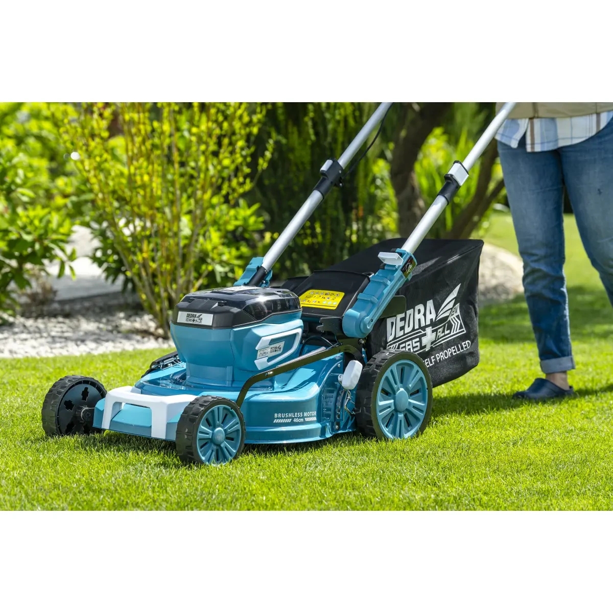 Juhtmeta niiduk 46cm ajamiga