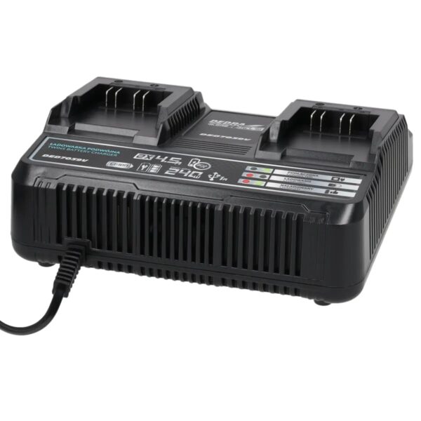 Kaksiklaadija 2×4,5A 18V