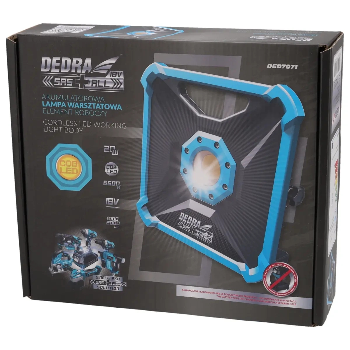 Töökoja lamp 10W/20W COB LED 18V