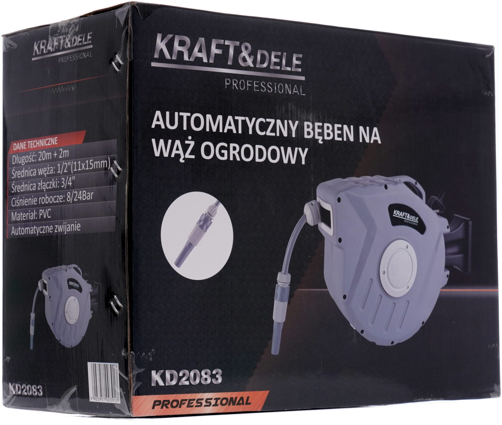 Automaatne aia veevooliku trummel 20m+2m 1/2″ KD2083