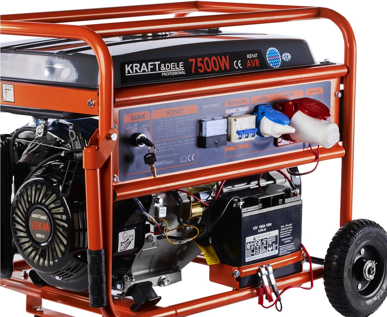 Generaator 230V / 400V 7500W KD147