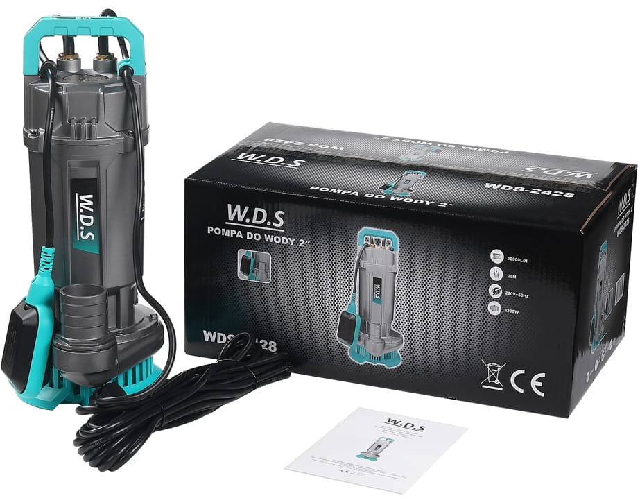 Veepump 3200W 2″ 30000l/h + ujuk WDS2428