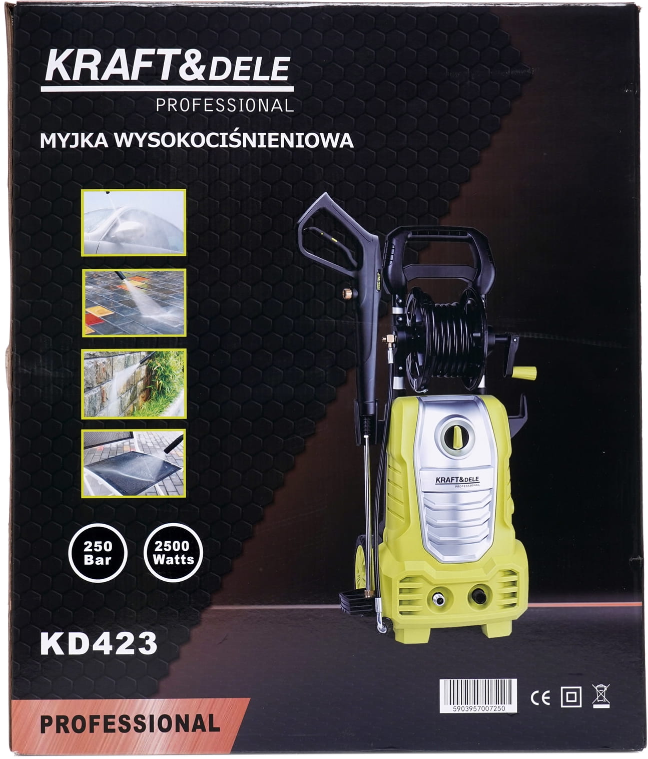 Kõrgsurvepesur 250bar 2500W KD423