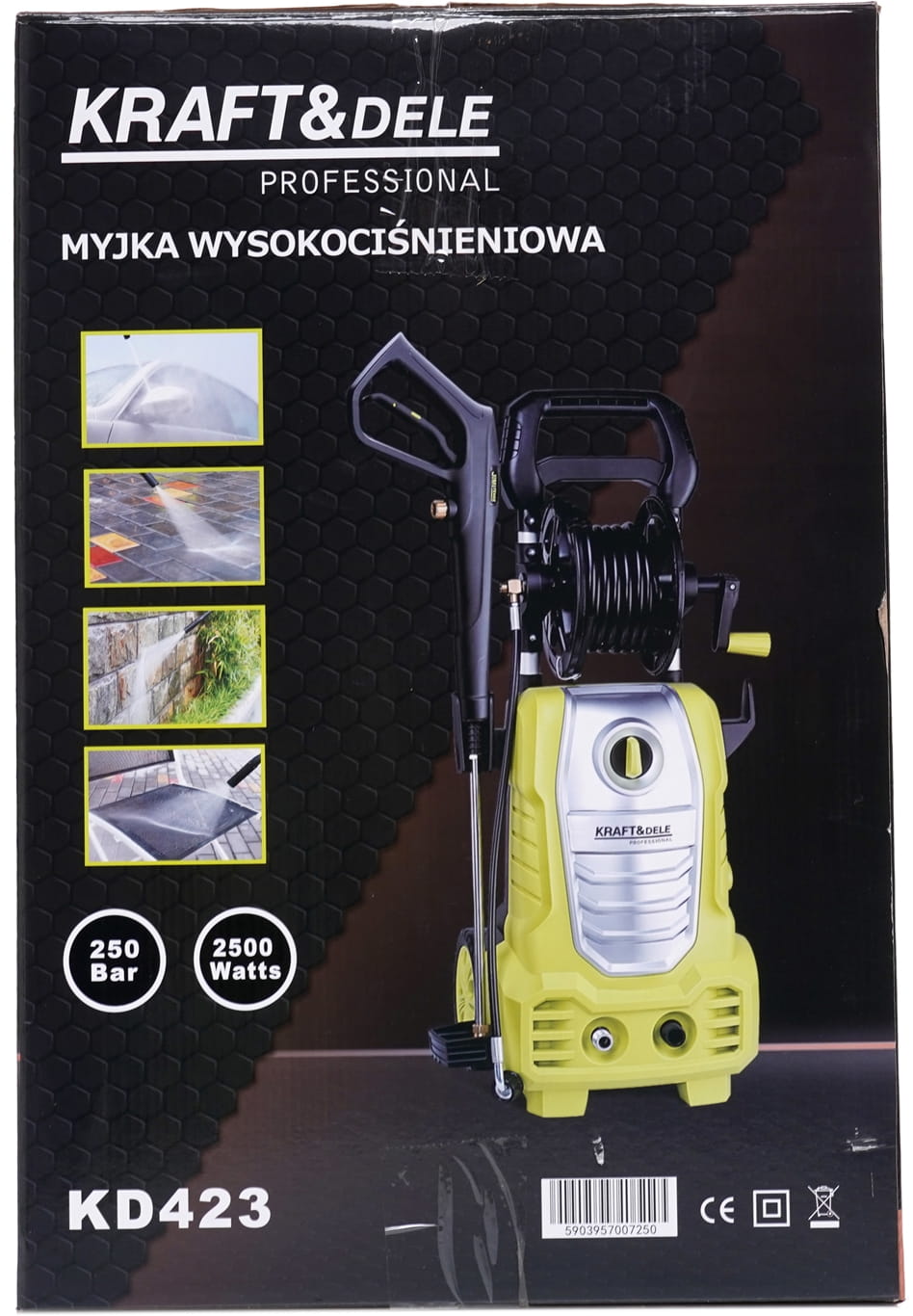 Kõrgsurvepesur 250bar 2500W KD423