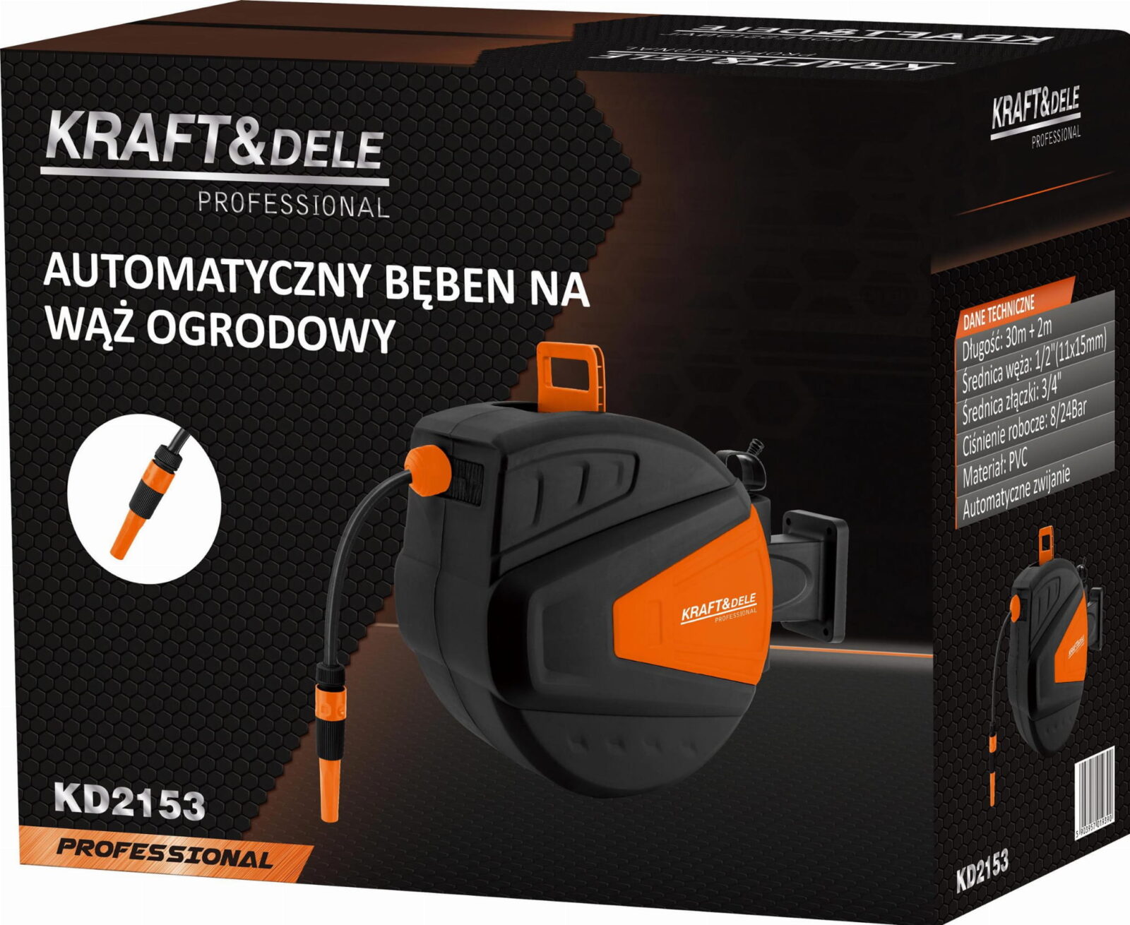 Kerivale torutrummlile vooliku 30M+2M 1/2″ KD2153